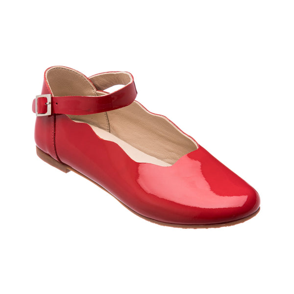 Elephantito Ondina Flats Patent Red