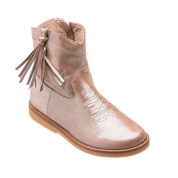 Elephantito Hannah Suede Boot Metallic Blush