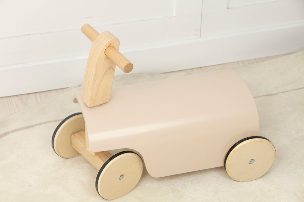 Avenlur Kids Toddler Wooden Ride-On Toy with Wheels and Walker