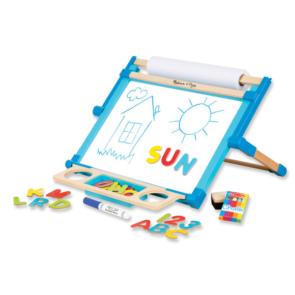 Melissa & Doug Double-Sided Magnetic Tabletop Easel