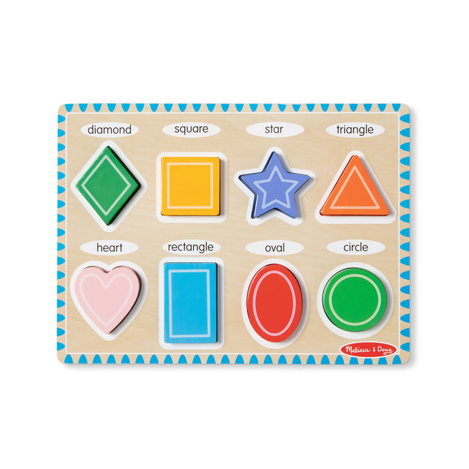 Melissa & Doug Shapes Chunky Puzzle - 8 Pieces