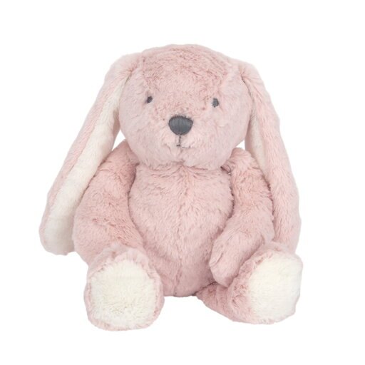 Lambs & Ivy Botanical Baby Plush Pink Bunny Stuffed Animal Toy - Hip Hop