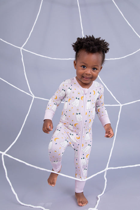 Bird & Bean Bamboo One Piece Zip Pajama - Ghouls Just Want to Have Fun