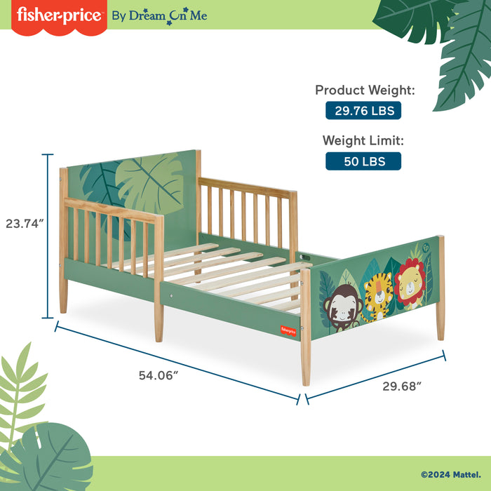 Fisher Price Fauna Collection Safari Dreams Toddler Bed by Dream On Me