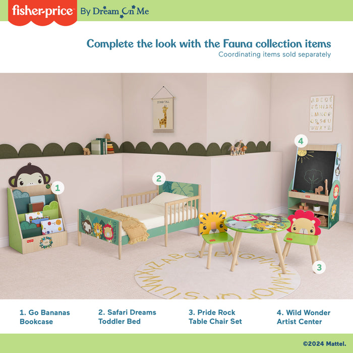 Fisher Price Fauna Collection Safari Dreams Toddler Bed by Dream On Me