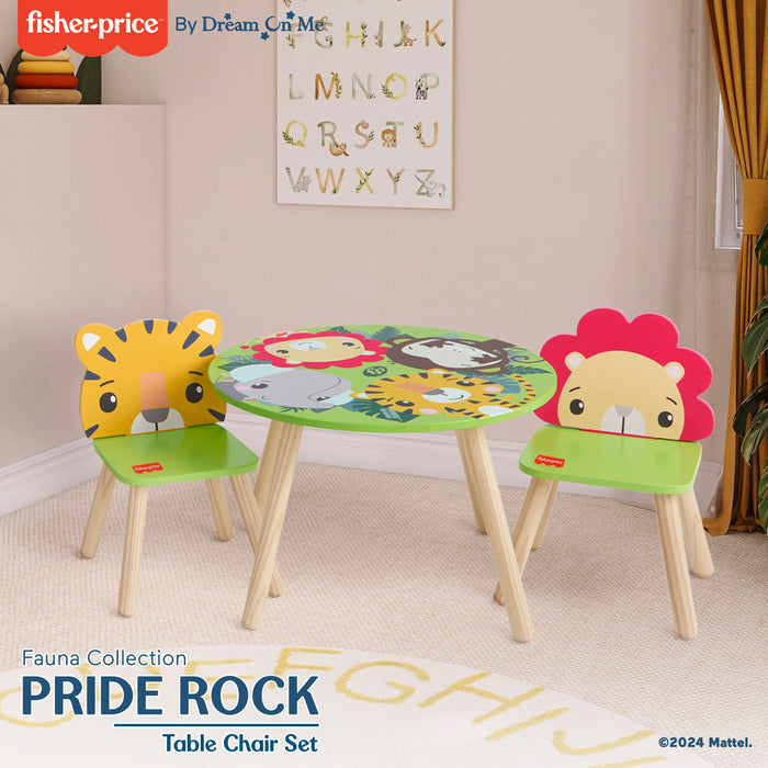 Fisher Price Fauna Collection Pride Rock Table Chair Set by Dream On Me