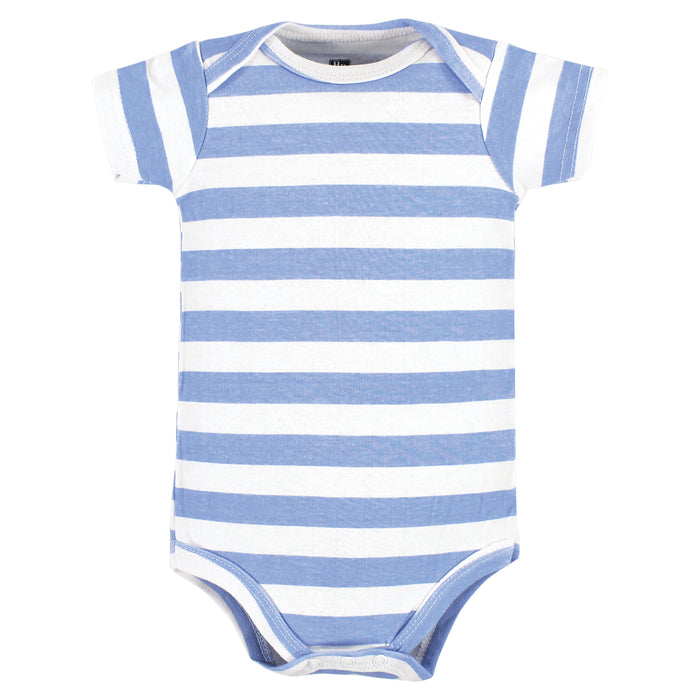 Hudson Baby 5-Pack Cotton Bodysuits, Fun Transportation