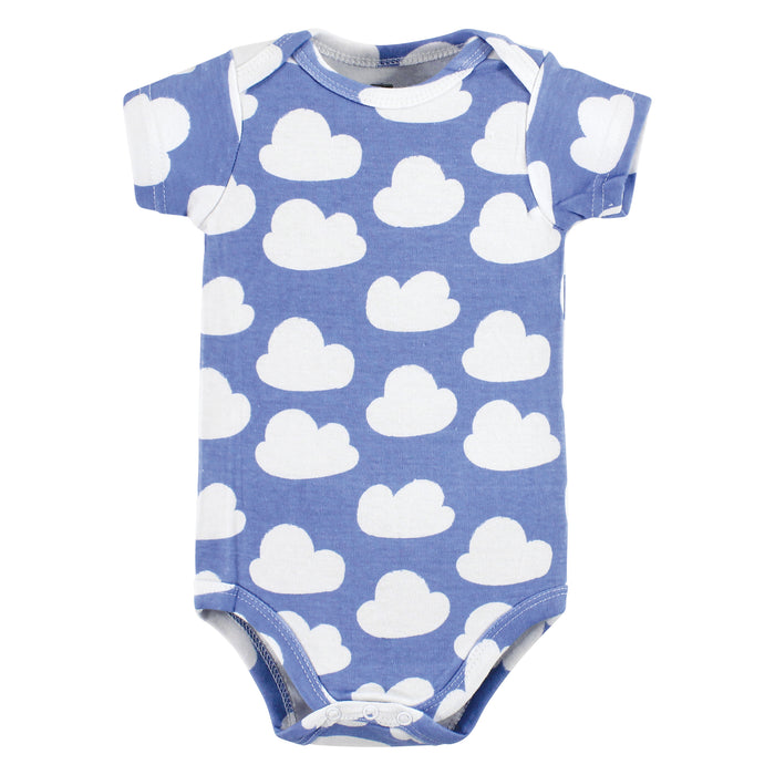 Hudson Baby 5-Pack Cotton Bodysuits, Fly High