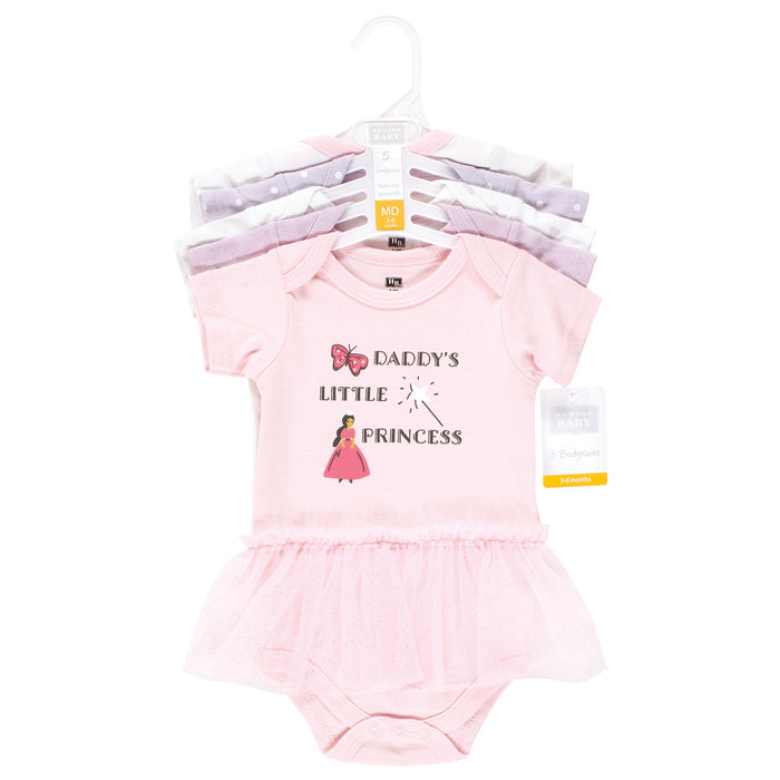 Hudson Baby Infant Girl Cotton Bodysuits, Princess Castle