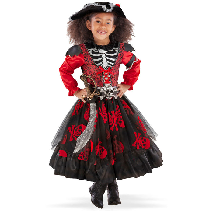 Teetot Skull and Crossbones Pirate Queen Halloween Costume