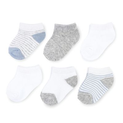 Goldbug 6 Pack Ankle Socks in Blue