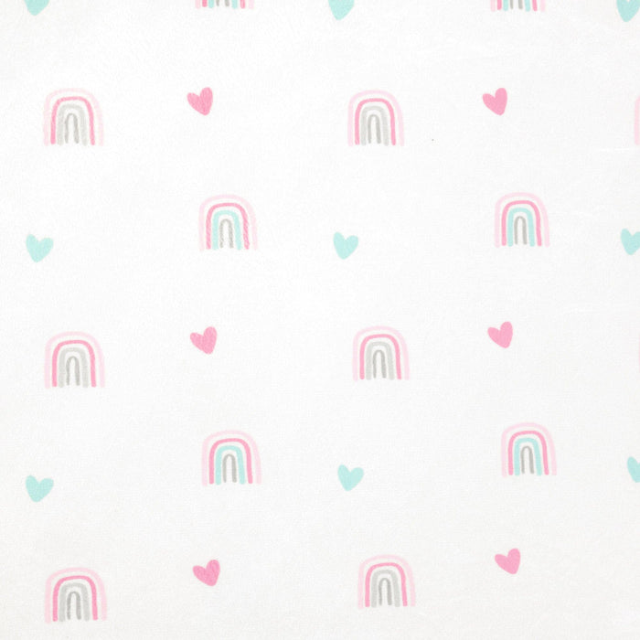 LushDecor Llama Love Rainbow Soft & Plush Fitted Crib Sheet