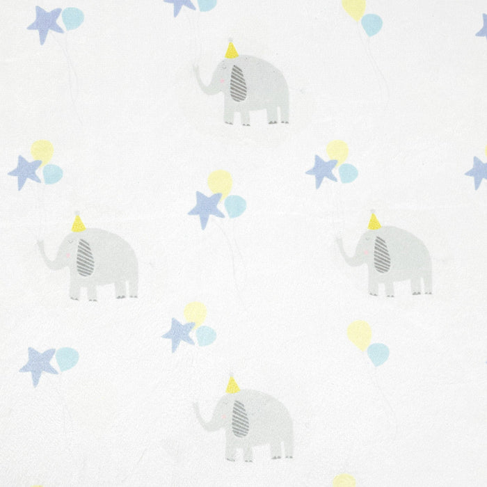 LushDecor Elephant Balloon Soft & Plush Fitted Crib Sheet