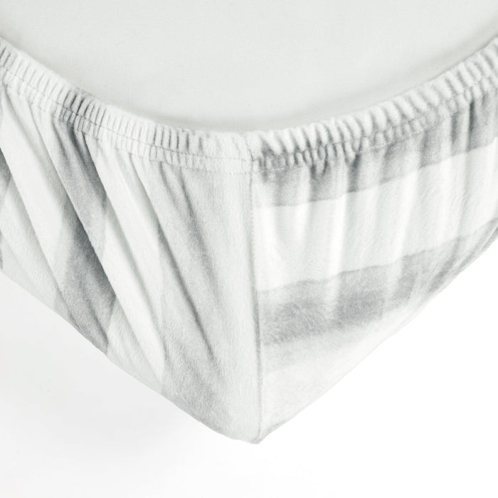 LushDecor Watercolor Stripe Soft & Plush Fitted Crib Sheet