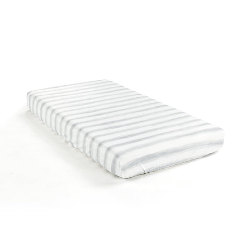 LushDecor Watercolor Stripe Soft & Plush Fitted Crib Sheet