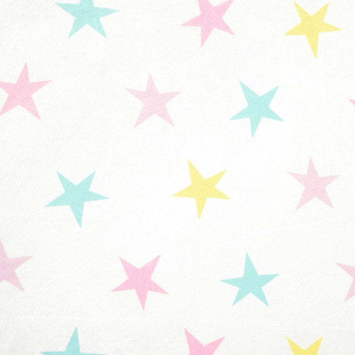 LushDecor Rainbow All Over Stars Soft & Plush Fitted Crib Sheet