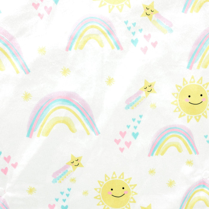 LushDecor Sunshine Rainbow Soft & Plush Changing Pad Cover