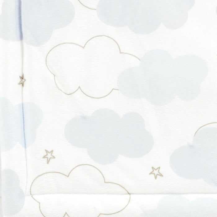 LushDecor Goodnight Little Moon Reversible Soft & Plush Oversized Baby Blanket