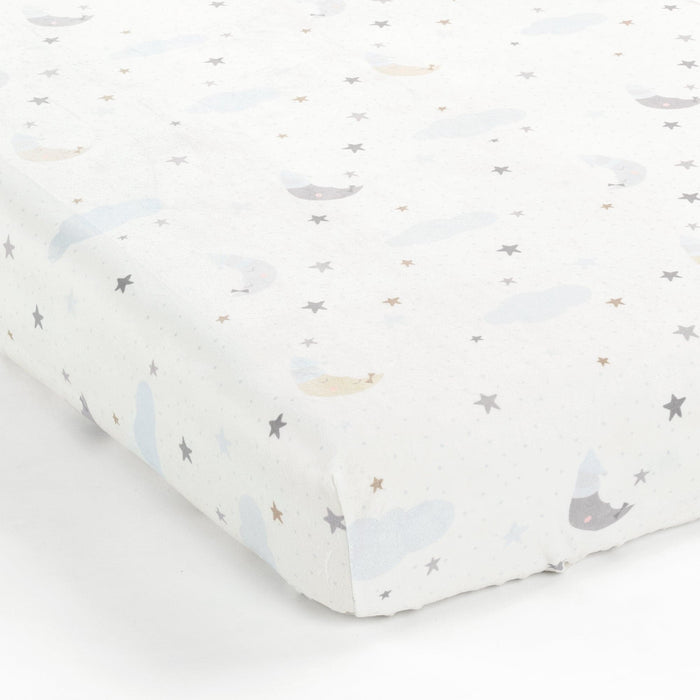 LushDecor Goodnight Little Moon Soft & Plush Fitted Crib Sheet