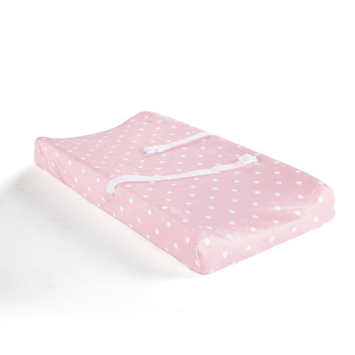 LushDecor Elephant Stripe Dots Soft & Plush Changing Pad Cover
