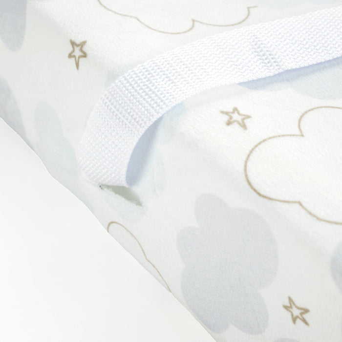 LushDecor Goodnight Little Moon Clouds Soft & Plush Changing Pad Cover