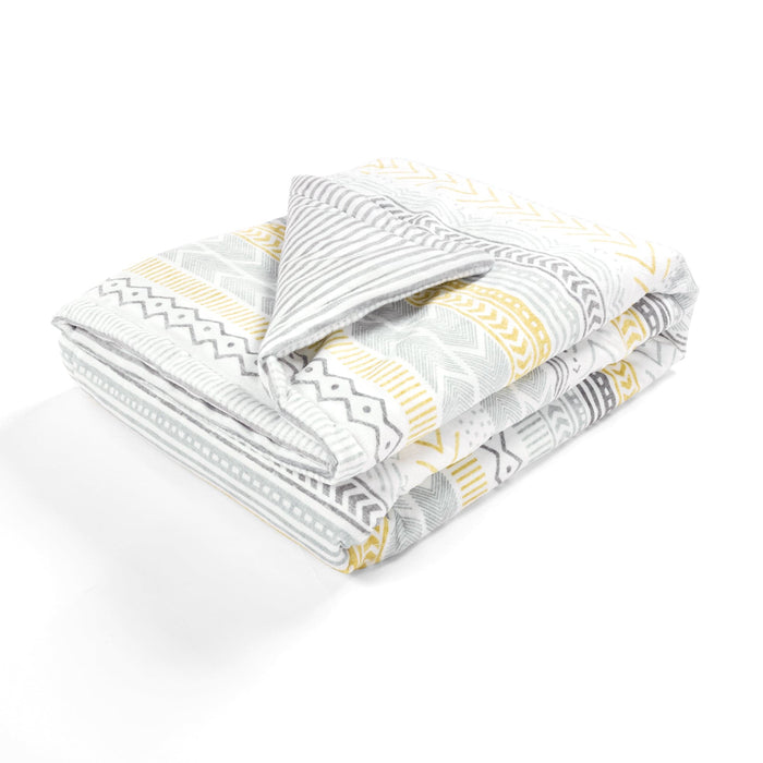 LushDecor Hygge Geo Reversible Soft & Plush Oversized Baby Blanket