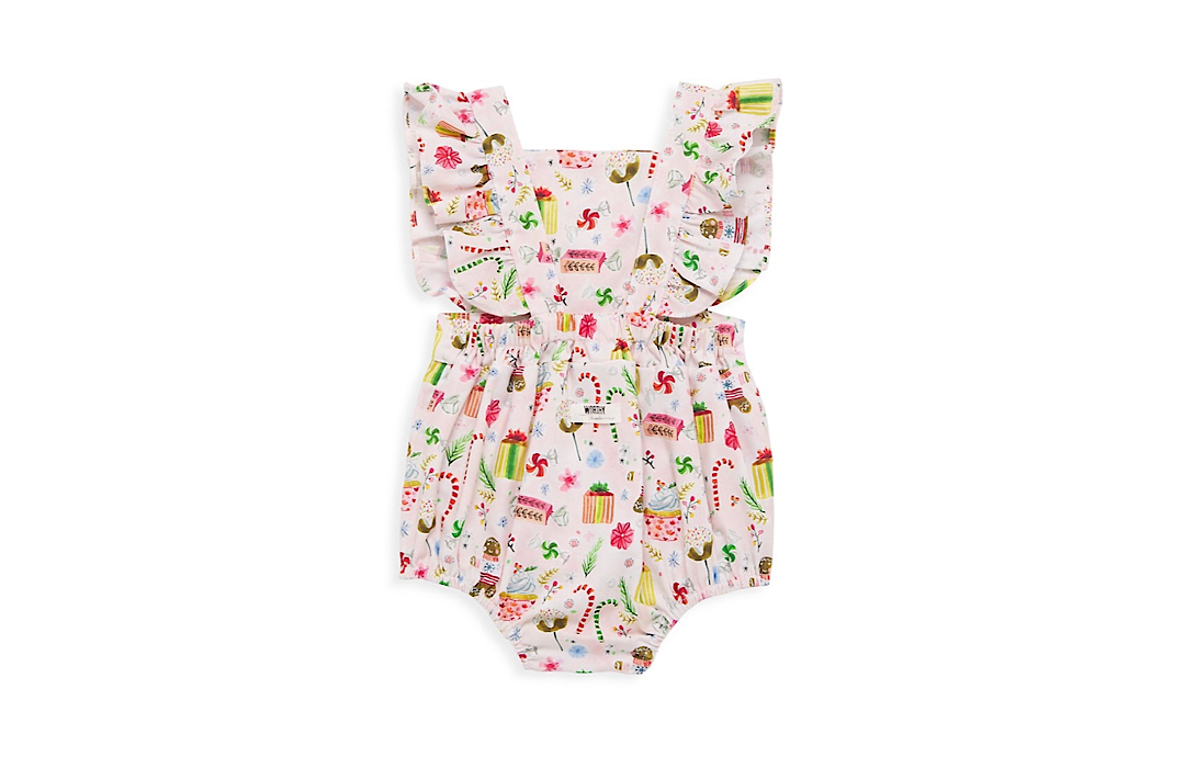 Worthy Threads Bubble Romper in Gingerbread