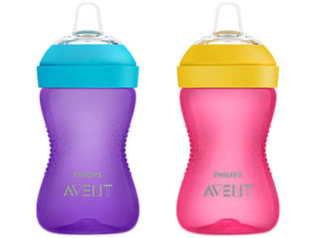 Philips Avent My Grippy Spout Cup Pink & Purple 10 oz. 2 pack