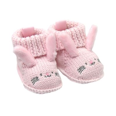 Goldbug Crochet Bunny Bootie in Pink