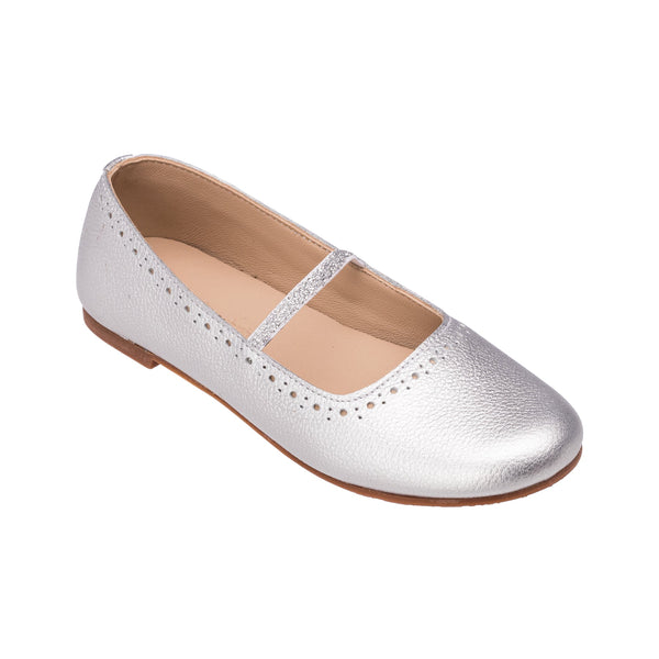 Elephantito Sasha Ballerina Flat Silver