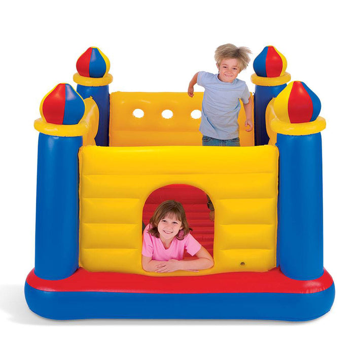 Intex Inflatable Colorful Jump-O-Lene Castle Bounce House, for 2 Kids Ages 3-6