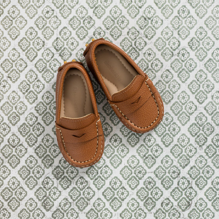 Elephantito Lakke Driver Loafer for Toddlers Tan