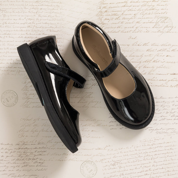 Elephantito Zoe Mary Jane Patent Black