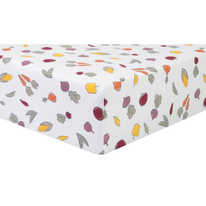 Trend Lab Farmers Market Deluxe Flannel Fitted Crib Sheet