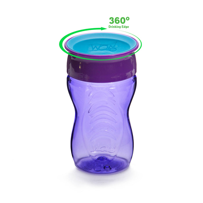 WOW CUP for Kids 360 Drinking Cup Twinpack - Pink/Purple, 2 X 10 oz. /2 x 296 ml