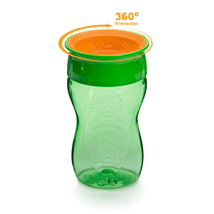 WOW CUP for Kids 360 Drinking Cup Twinpack - Blue/Green , 2 X 10 oz. /2 x 296 ml