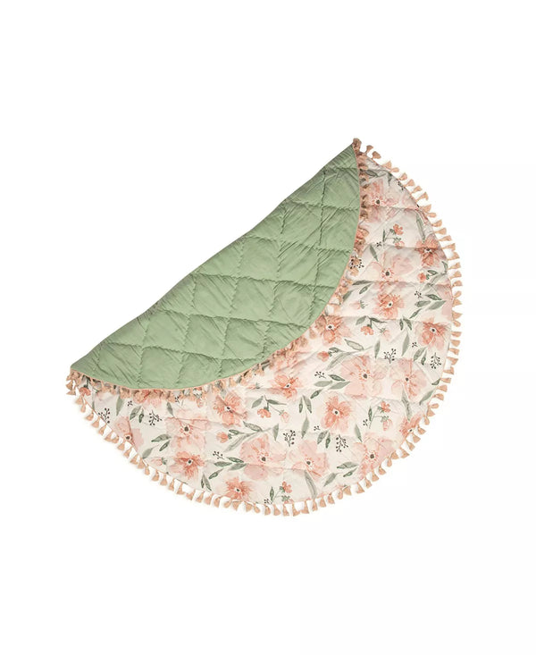 Crane Baby Cotton Parker Floral Quilted Activity Playmat