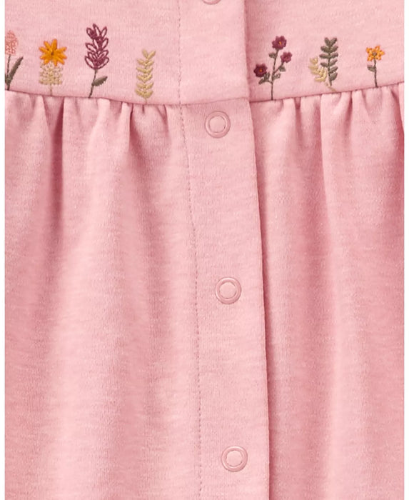 Carter's Baby Girls Floral Snap Up Cotton Sleep and Play