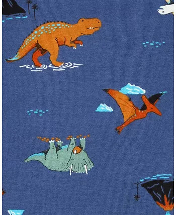 Carters Baby Boys Short Sleeve Bodysuits Dinosaurs, Pack of 5