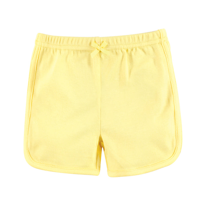 Hudson Baby Girl Shorts Bottoms 4-Pack, Lemons