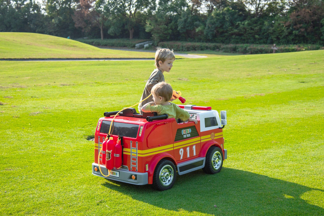 Freddo Toys 24V Fire Truck 2-Seater Ride on