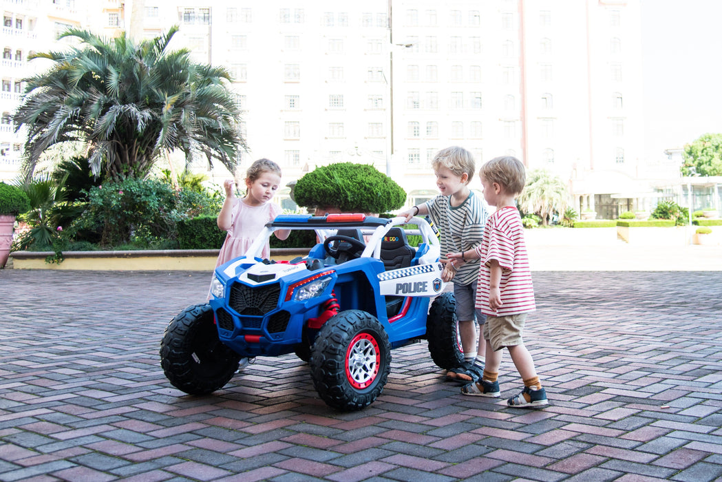 Freddo Toys 24V Storm Police UTV 2-Seater for Kids with Lights & Sirens