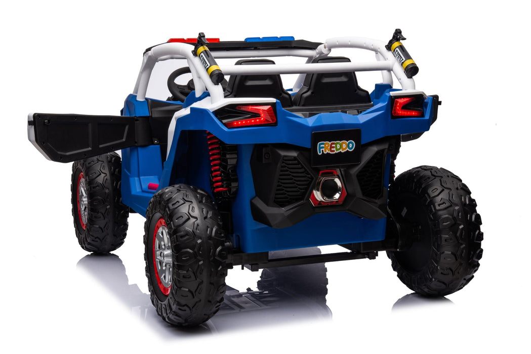 Freddo Toys 24V Storm Police UTV 2-Seater for Kids with Lights & Sirens