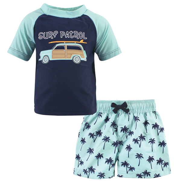 Hudson Baby Swim Rashguard Set, Surf Patrol