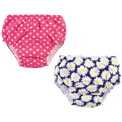 Hudson Baby Infant and Toddler Girl Swim Diapers, Daisy