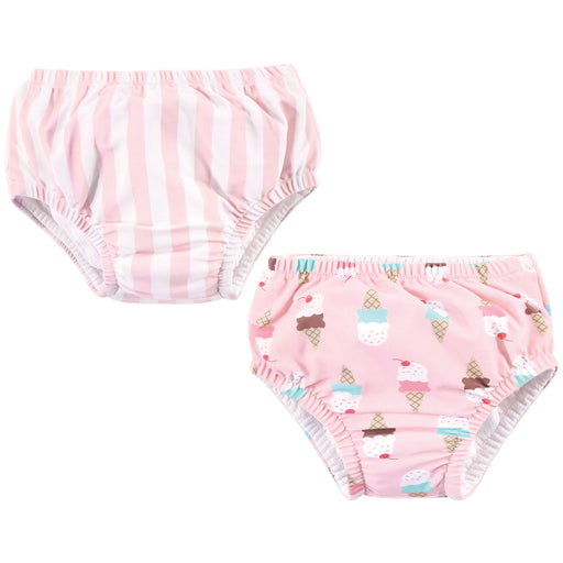 Hudson Baby Infant and Toddler Girl Swim Diapers, Ice Cream Cone