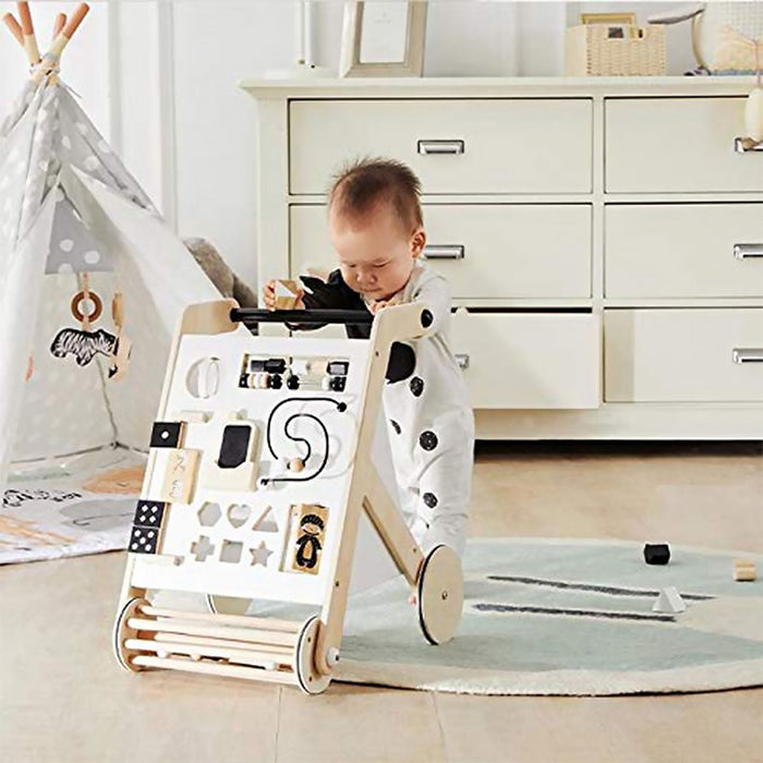 Asweets Wonder & Wise Wooden Baby Push and Pull Multifunctional Activity Walker