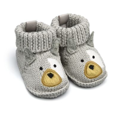 Goldbug Crochet Frenchie Bootie in Grey