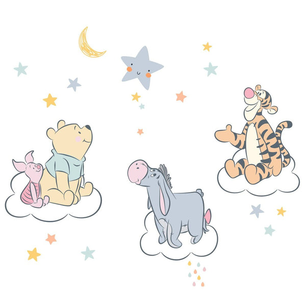 Lambs & Ivy Disney Baby Winnie the Pooh Hugs Piglet/Eeyore/Tigger Wall Decals