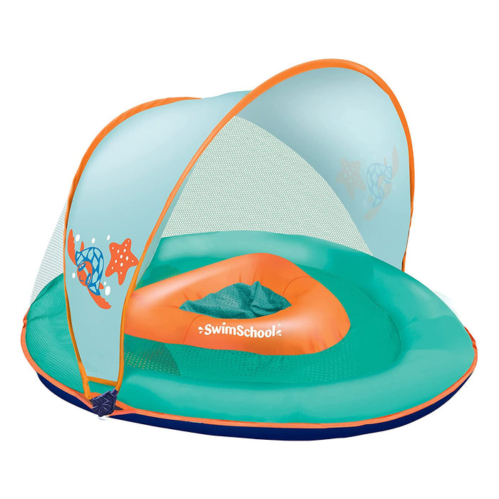 Aqua Leisure Campania Inflatable 2in1 Float, Floral & SwimSchool Baby Boat Float